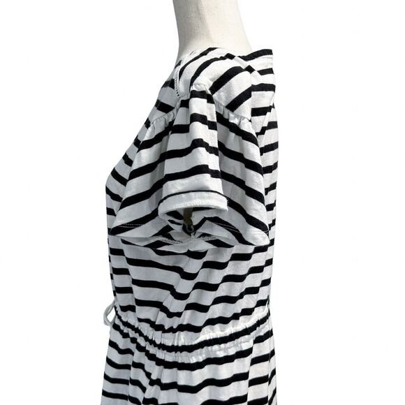 Kate Spade New York Medium Stripe Drop Shoulder Dress Women's Midi Summer Preppy - Picture 4 of 10